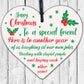 Christmas Gift Wood Heart Sign Novelty Friendship Gift For Best Friend Keepsake