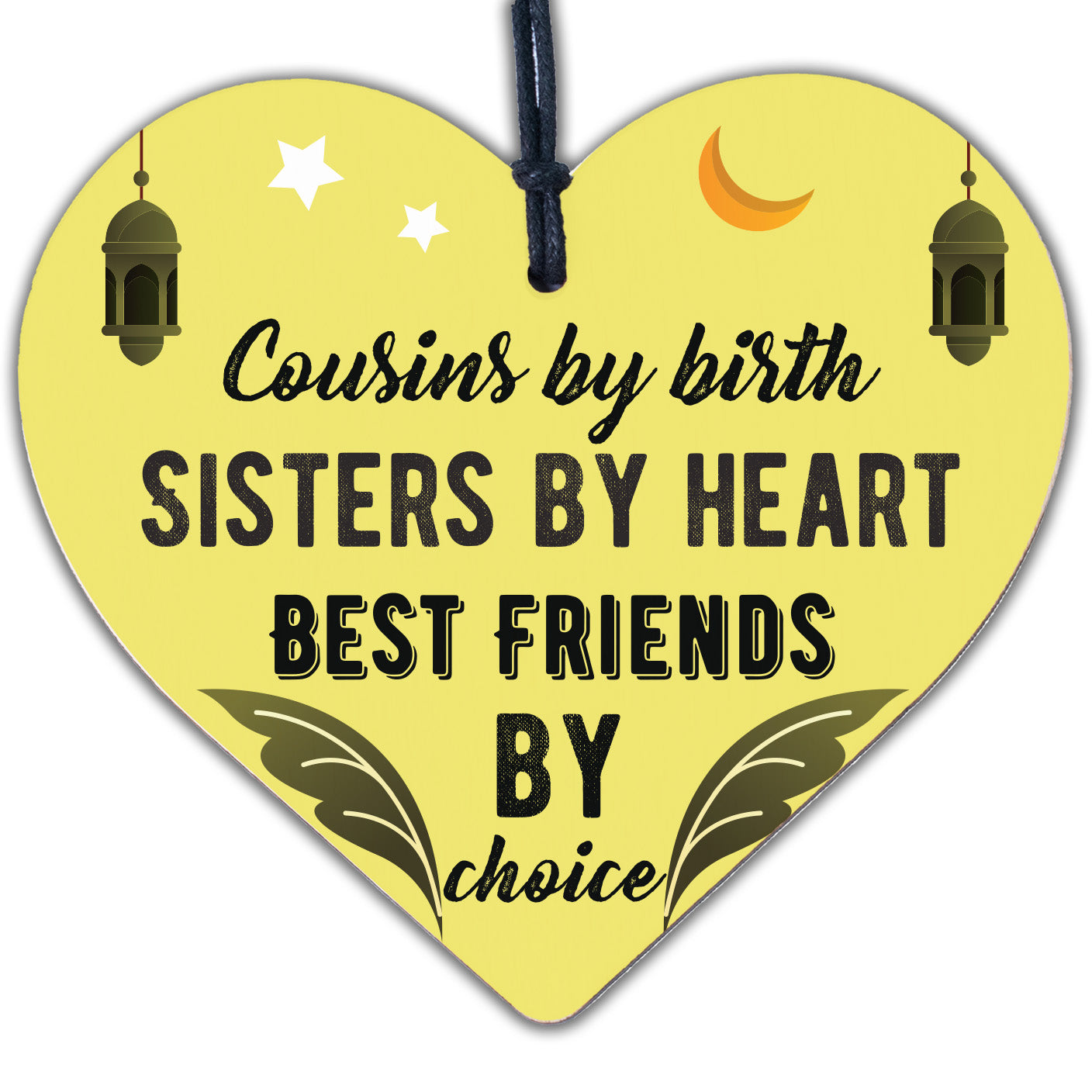 Cousin Keepsake Gift For Christmas Birthday Heart Best Friend Sister Plaques