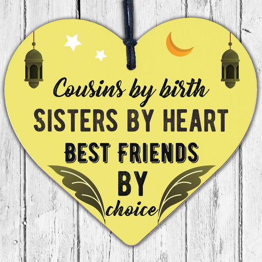 Cousin Keepsake Gift For Christmas Birthday Heart Best Friend Sister Plaques