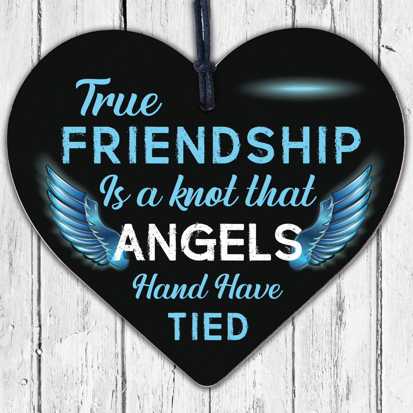 True Friendship Knot Angels Best Friend Gifts Hanging Plaque Friends Home Sign