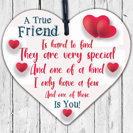 Best Friend Gifts Wood Heart Gift For Friend Colleague Friendship Birthday Gifts