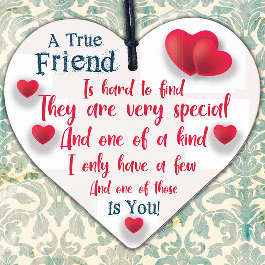 Best Friend Gifts Wood Heart Gift For Friend Colleague Friendship Birthday Gifts