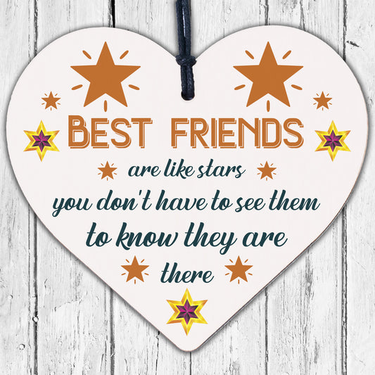 Good Friend Plaque Best Friend Gift Friendship Sign Thank You Engraved Heart