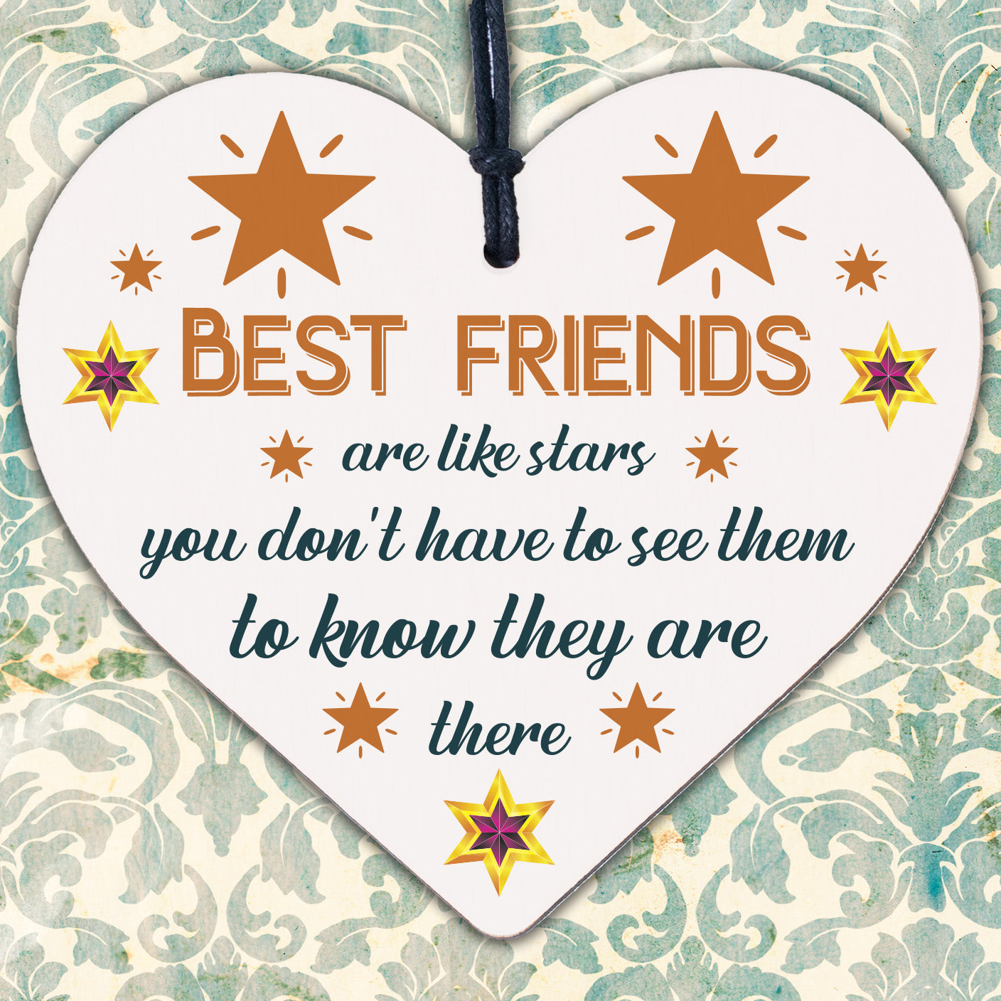 Good Friend Plaque Best Friend Gift Friendship Sign Thank You Engraved Heart