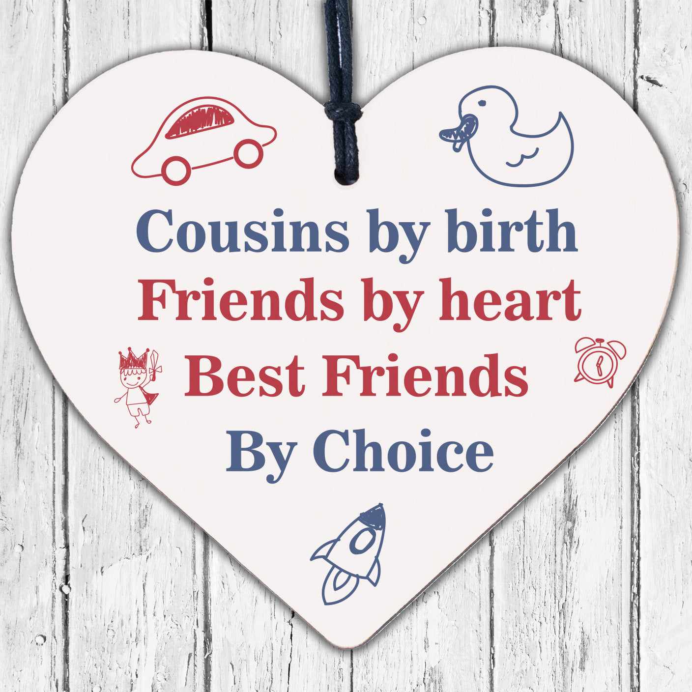 Friendship Thank You Gift Handmade Wooden Heart Best Friend Sign Chic Plaque