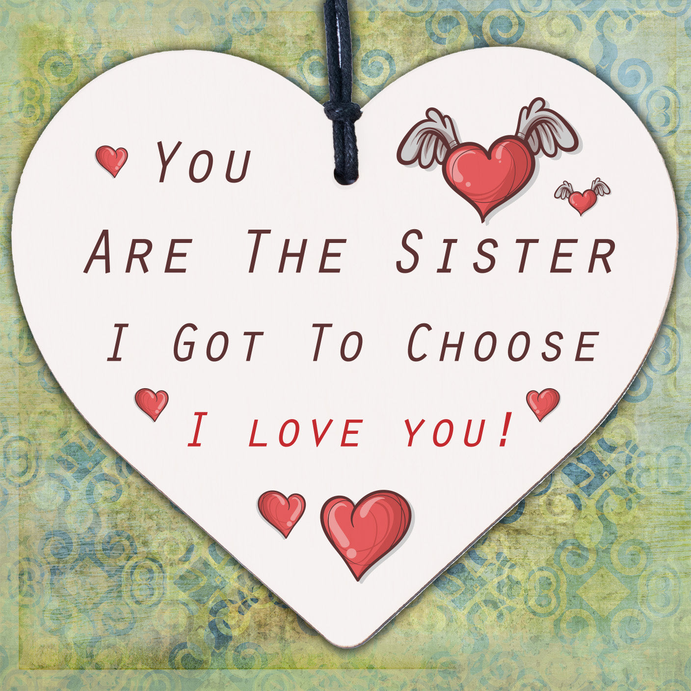 Sister Gift Sister Birthday Christmas Gift Best Friend Gift Mirror Acrylic Heart