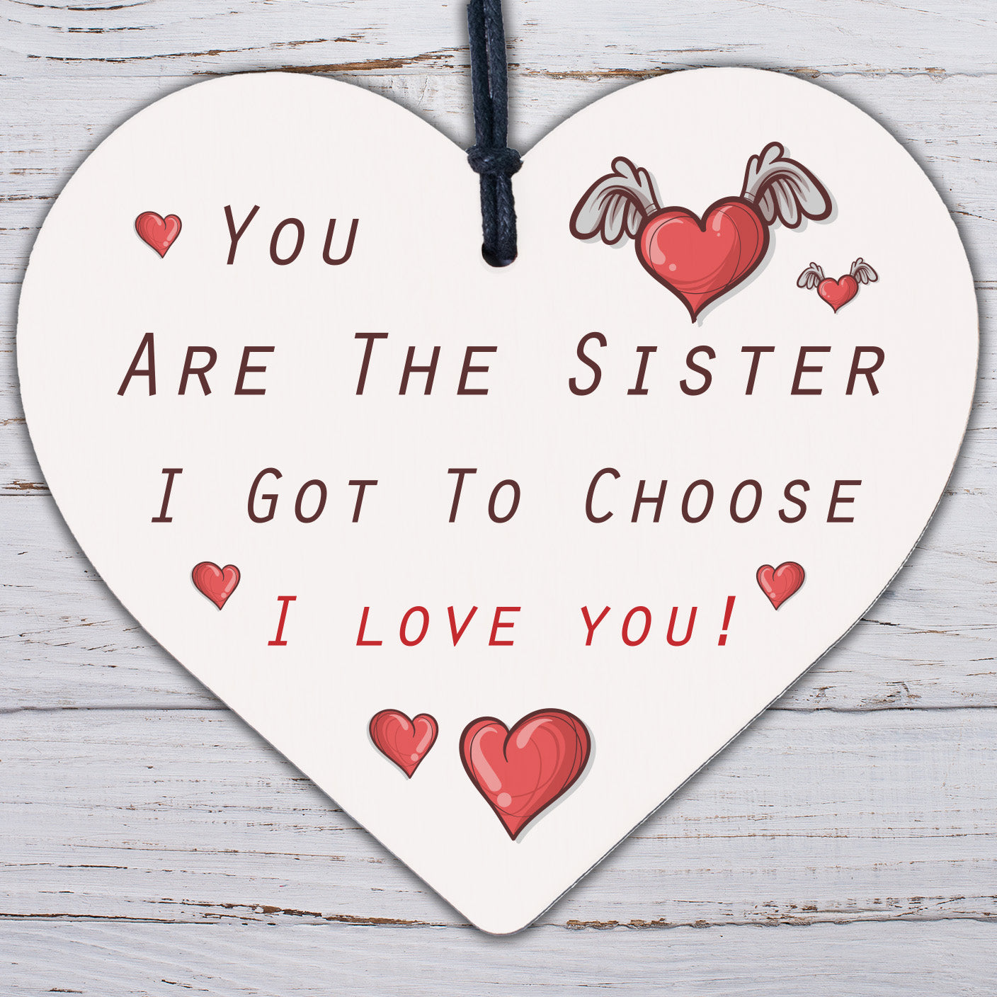 Sister Gift Sister Birthday Christmas Gift Best Friend Gift Mirror Acrylic Heart