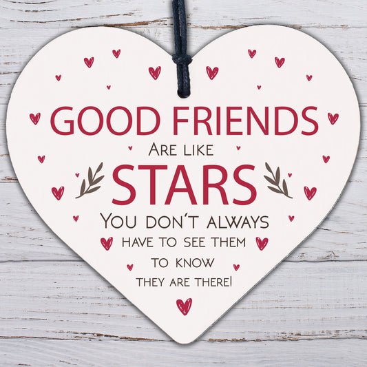 Friends Like Stars Plaque Best Friend Plaque Engraved Heart Thank You Gift