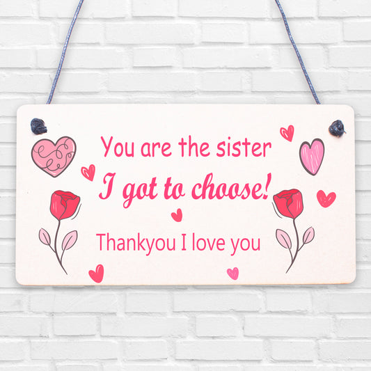 Friendship Best Friend Sister Gifts Wooden Heart Plaque Birthday Christmas Gift