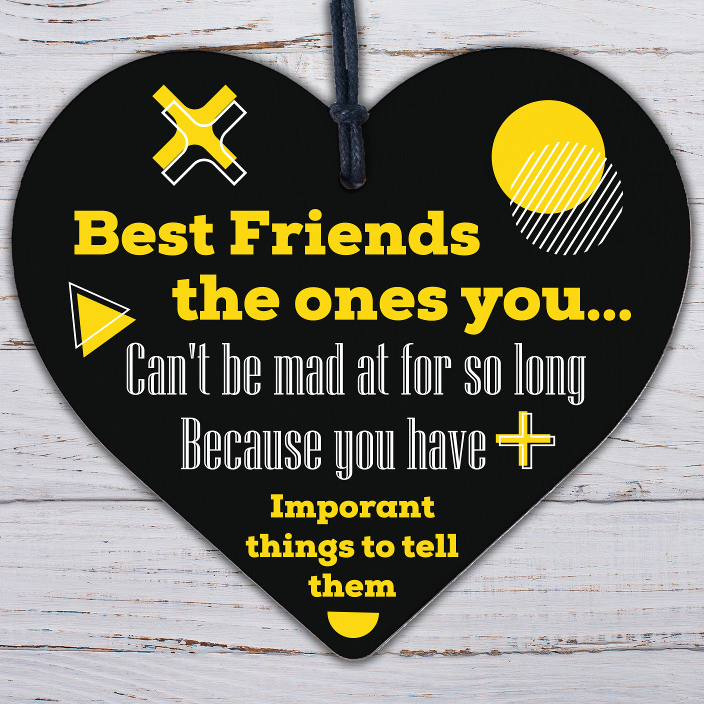 Best Friend Wood Sign FRIENDSHIP GIFT Birthday Christmas Thank You Keepsake