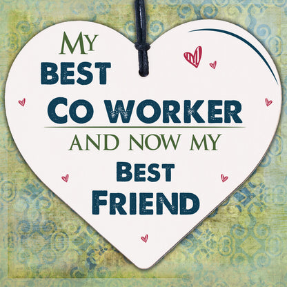 Handmade Colleague Heart Sign Co Worker Birthday Gift Best Friend Thank You