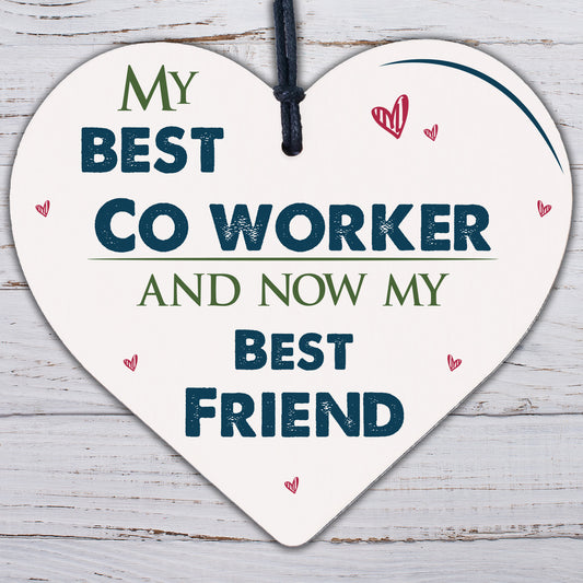 Handmade Colleague Heart Sign Co Worker Birthday Gift Best Friend Thank You