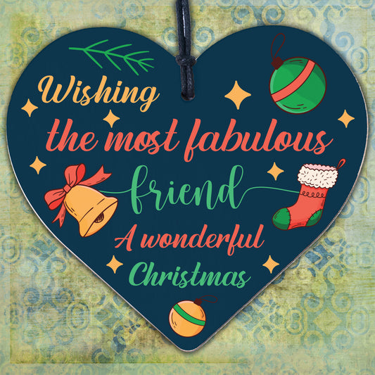 Christmas Gifts For Best Friend Christmas Card Friendship Friend Heart Plaques