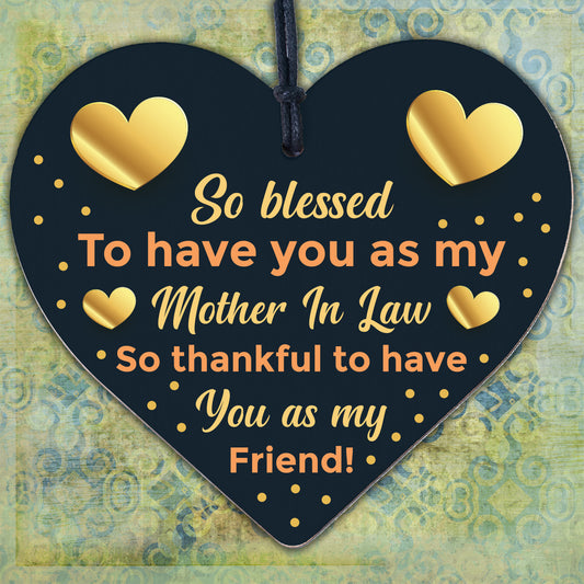 Mother In Law Friendship Gift Wedding Mother Of Groom Bride Thank You Plaque