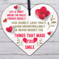 Life Is Short Smile Motivational Friendship Gifts Quote Sign Butterfly Plaques