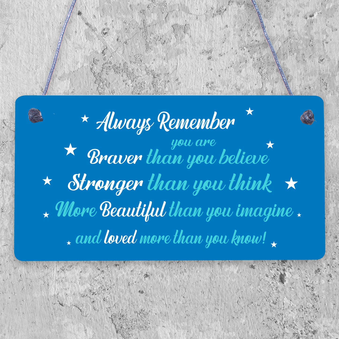 Braver Stronger Beautiful Quote Wallet Insert Friendship Gift Birthay Christmas