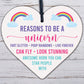 Reasons To Be A Unicorn Novelty Wooden Hanging Heart Shabby Chic Friendship Gift