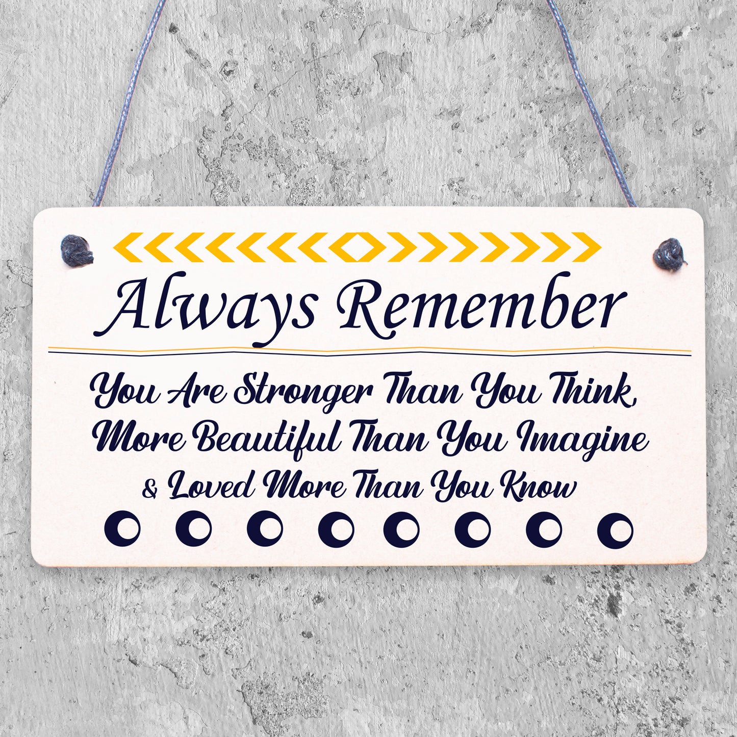 Always Remember Loved Wooden Hanging Plaque Friendship Love Sign Friends Gift