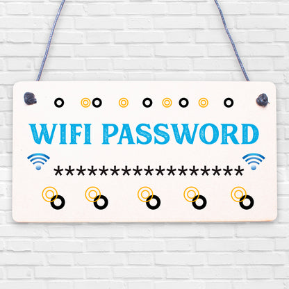 Wifi Password Chalkboard New Home Friend Gift Hanging Plaque House Warming Sign