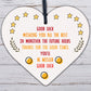 Good Luck You'll Be Missed Wooden Hanging Heart Work Colleague Leaving Gift Sign