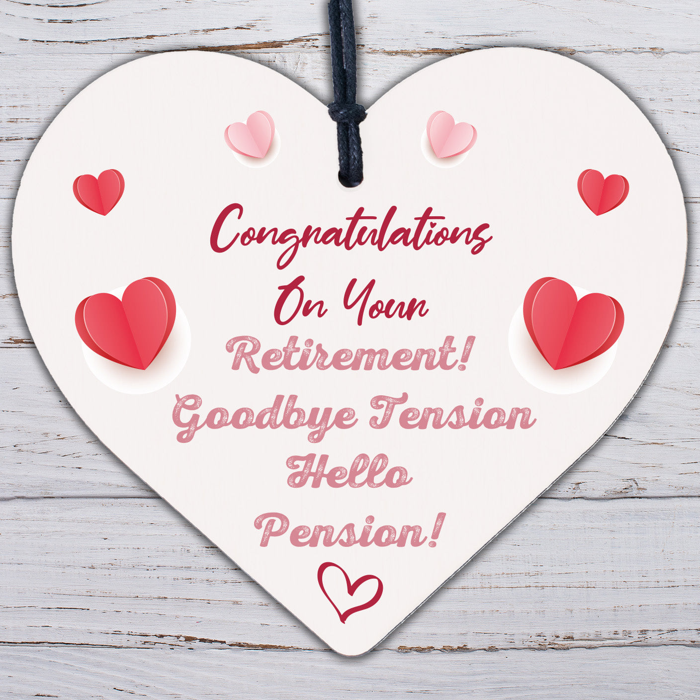 Retirement Goodbye Tension Funny Colleague Gift Hanging Plaque Leaving Sign Work