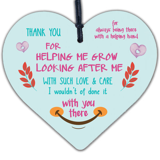 Thank You Teacher Leaving Gifts For Her Nursery Heart Plaques Childminder Friend