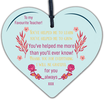 Teacher Gifts Poem Special Thank You Gift For Nursery Teacher Assistant Heart