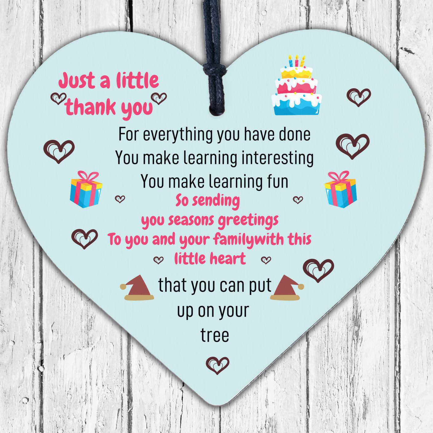 Christmas Gift For Your Teacher Teaching Assistant Nursery Teacher Thankyou Gift