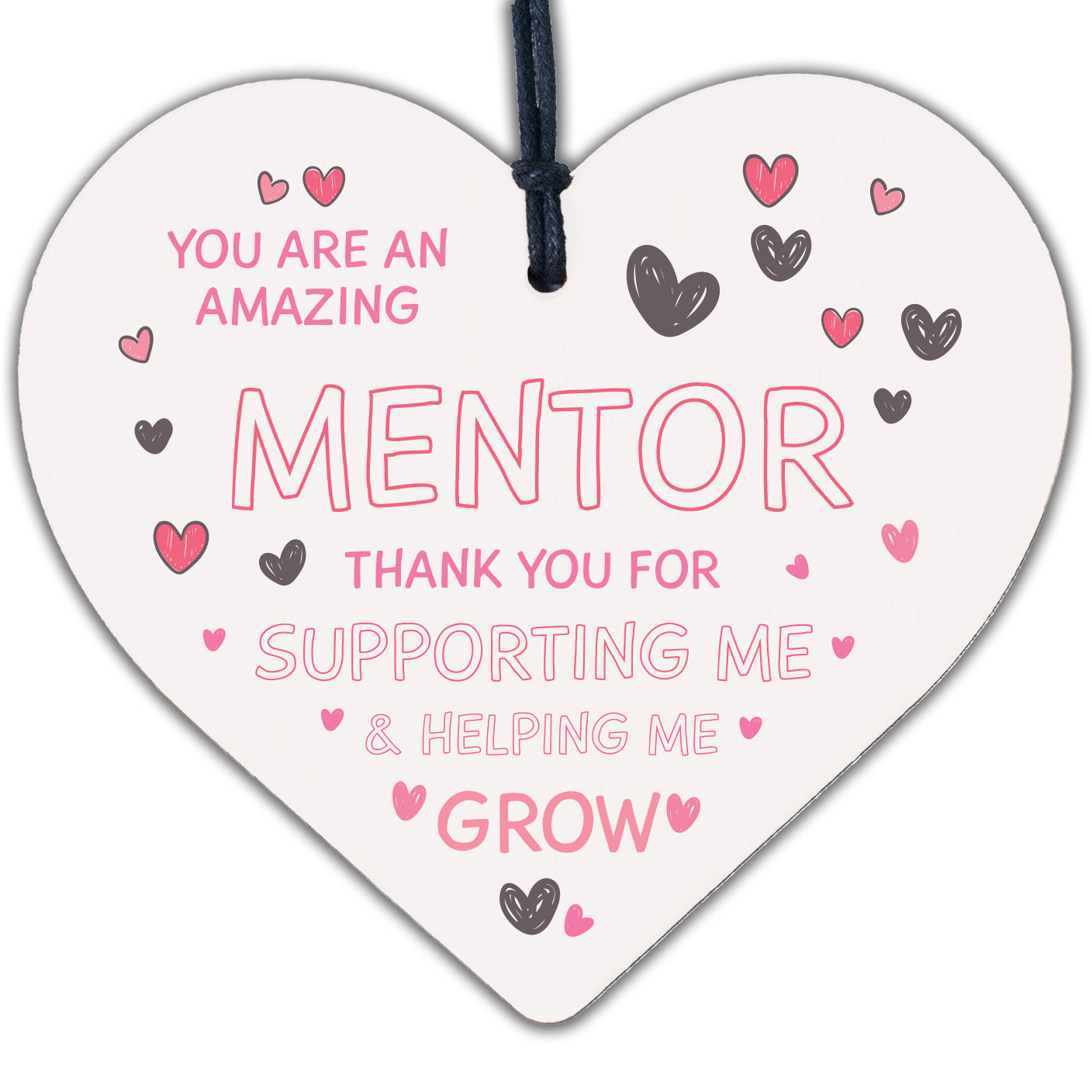 MENTOR Gift Wood Heart Thank You Teacher Mentor Friendship Gift Keepsake