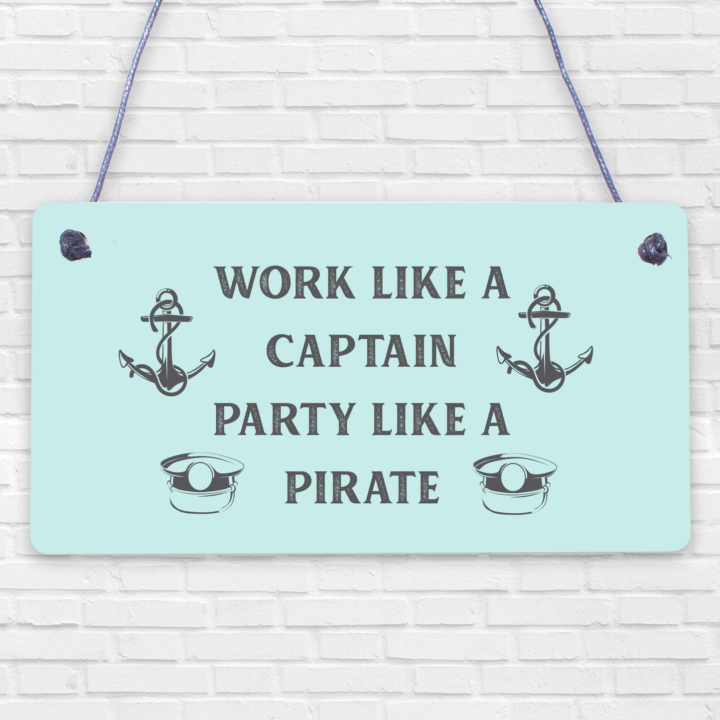 Funny Nautical Sign Captain Pirate Bar Pub Man Cave Plaque Party Friendship Gift