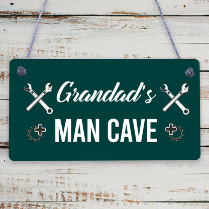 Grandads Man Cave Plaque Grandad Gifts For Christmas Gifts From Grandchildren