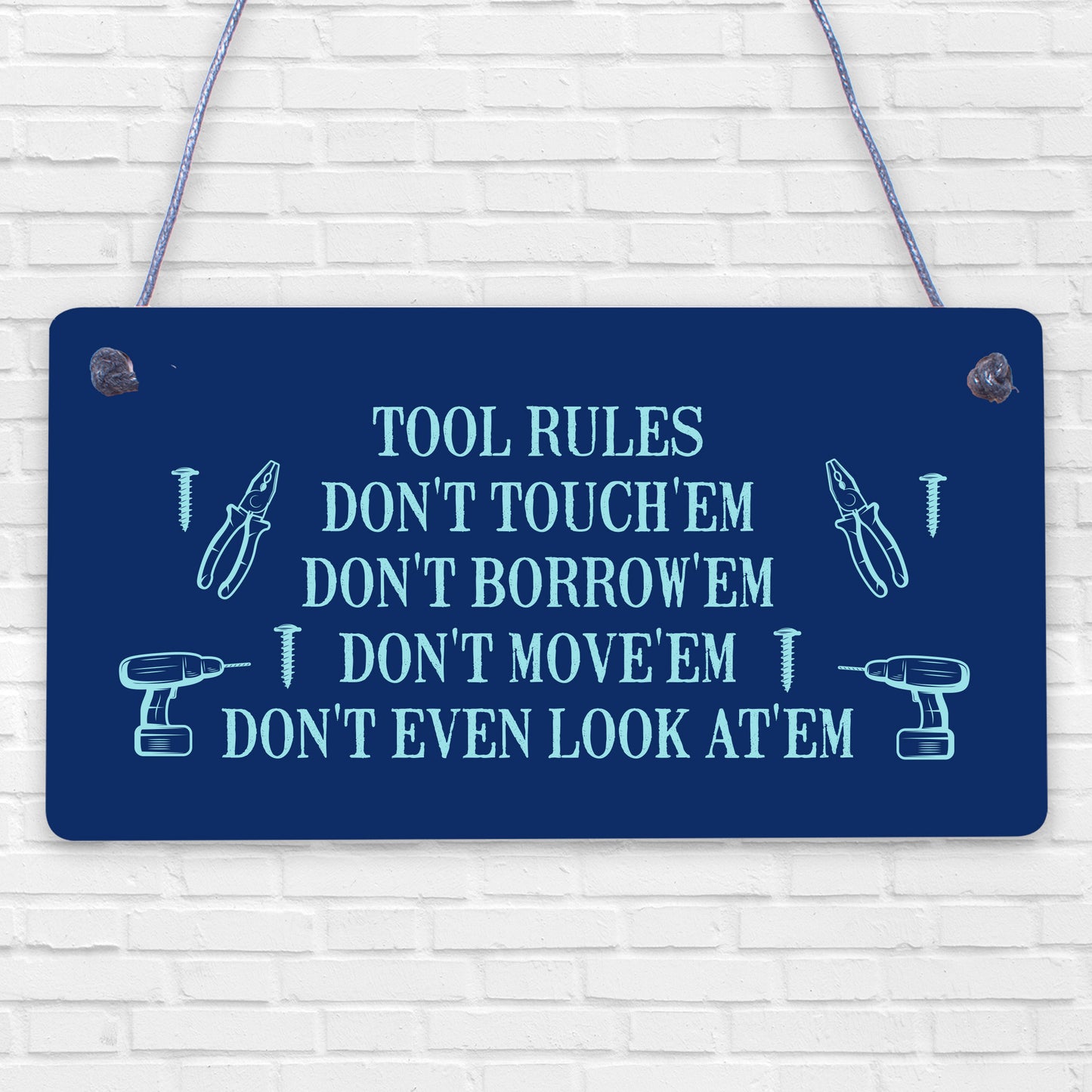 Funny Tools Sign For Man Cave Garage Shed Door Sign Gift For Men Dad Grandad