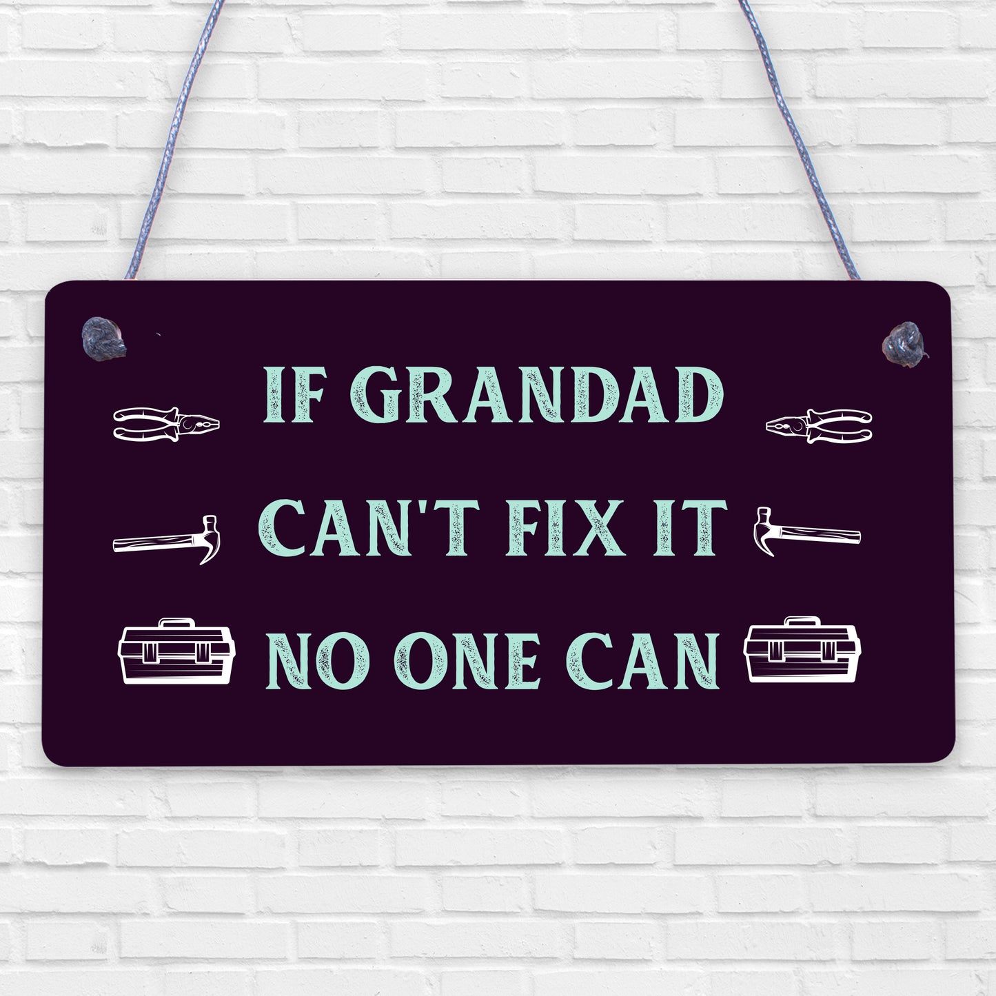 Shed Garage Sign Wall Plaque Workshop Man Cave Grandad Dad Father Birthday Gift