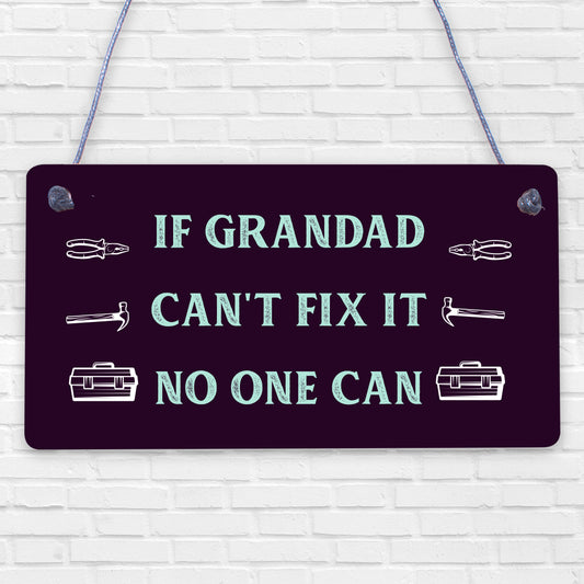 Shed Garage Sign Wall Plaque Workshop Man Cave Grandad Dad Father Birthday Gift