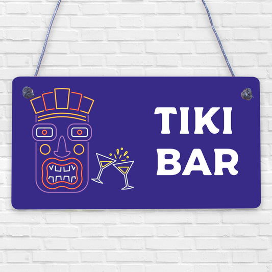 Tiki Bar Accessories Home Bar Decor Novelty Hanging Sign Man Cave Kitchen Gifts