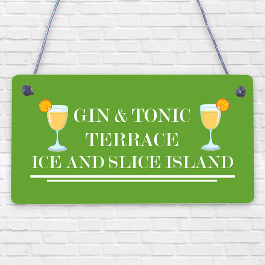 Gin And Tonic Funny Alcohol Gift Man Cave Home Bar Plaque Sign FRIENDSHIP Gifts