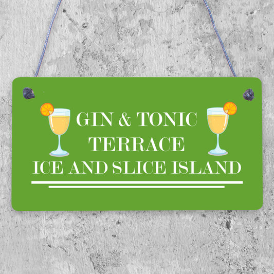 Gin And Tonic Funny Alcohol Gift Man Cave Home Bar Plaque Sign FRIENDSHIP Gifts