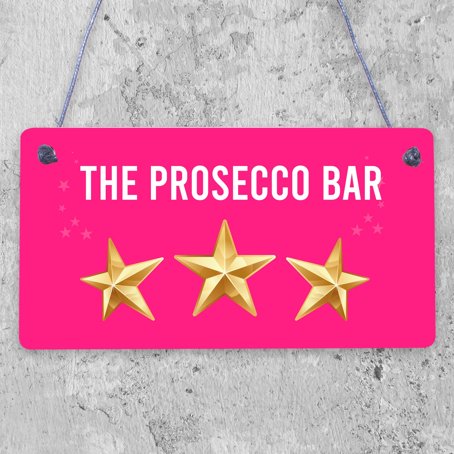 The Prosecco Bar Vintage Hanging Wall Plaque Sign Home Bar Gift Man Cave Party