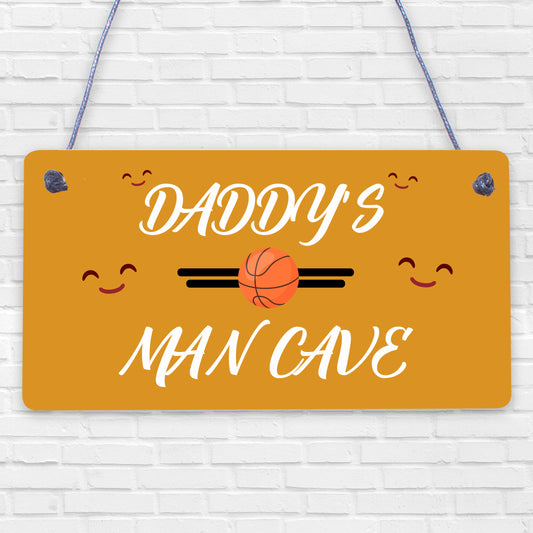 Dad Daddy's Man Cave Signs Football Shed Sign Door Wall Plaque Grandad Sign Gift