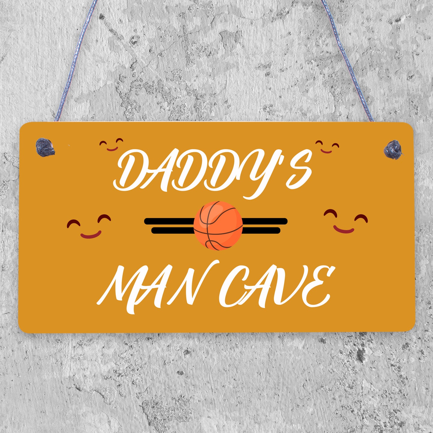 Dad Daddy's Man Cave Signs Football Shed Sign Door Wall Plaque Grandad Sign Gift