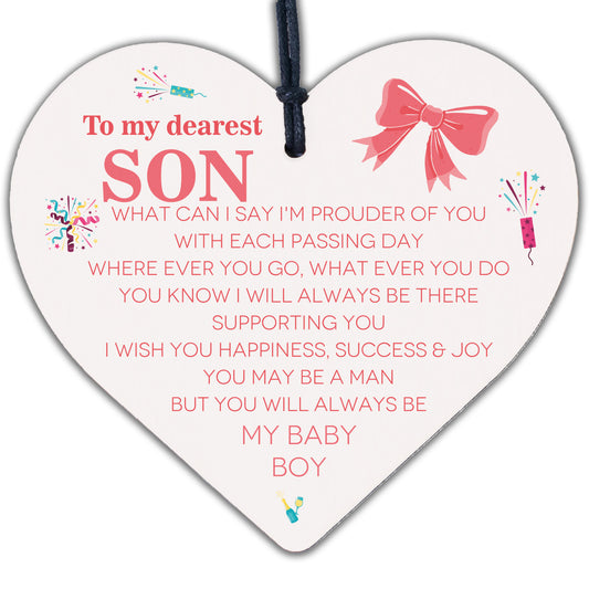 Son Gifts From Dad 18th 21st Birthday Gift Card Son Gift From Mum Gift For Him