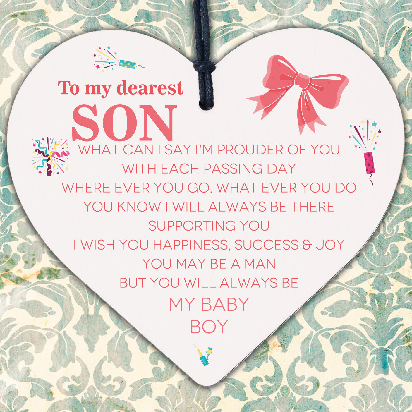 Son Gifts From Dad 18th 21st Birthday Gift Card Son Gift From Mum Gift For Him