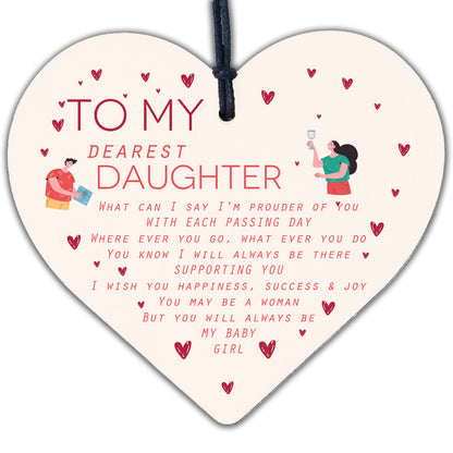 Daughter Gifts From Dad Mum 18th 21st Birthday Gift Card Mother Daughter Gifts