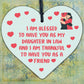 Daughter In Law Plaques Wooden Heart Birthday Card Wedding Xmas GIFTS For Her