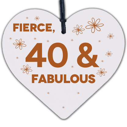 40 And Fabulous Gift 40 Birthday Decorations 40th Birthday Present For Women Men