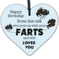 Funny Love You Happy Birthday Heart Boyfriend Girlfriend Man Wife Thank You Gift
