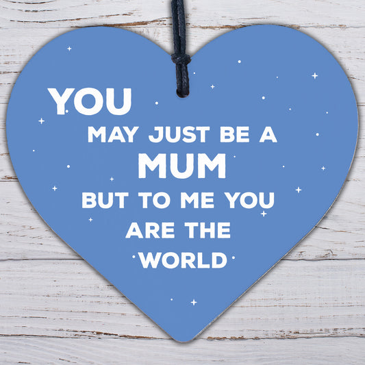 Mum Mummy Gift Handmade Wooden Heart Sign Gift For Mum Birthday Christmas