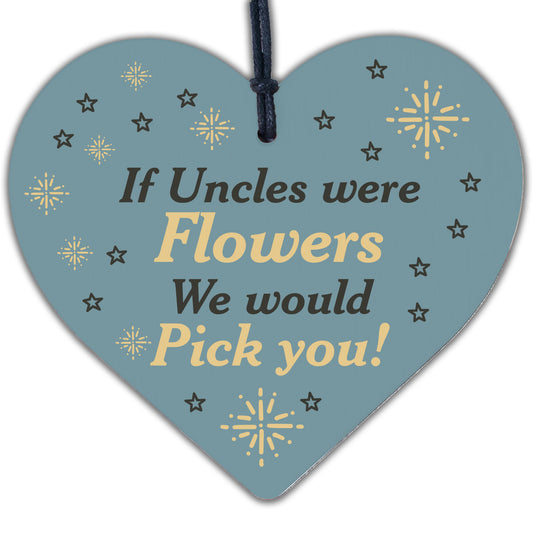 Novelty Thank You Gift For Uncle Birthday Christmas Engraved Heart Gift For Him