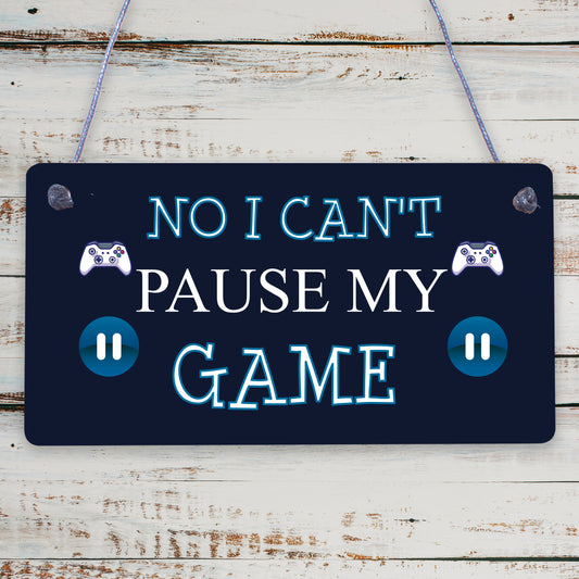 Boys Gaming Gifts Novelty Gaming Gamer Sign Funny Christmas Gift For Son Brother