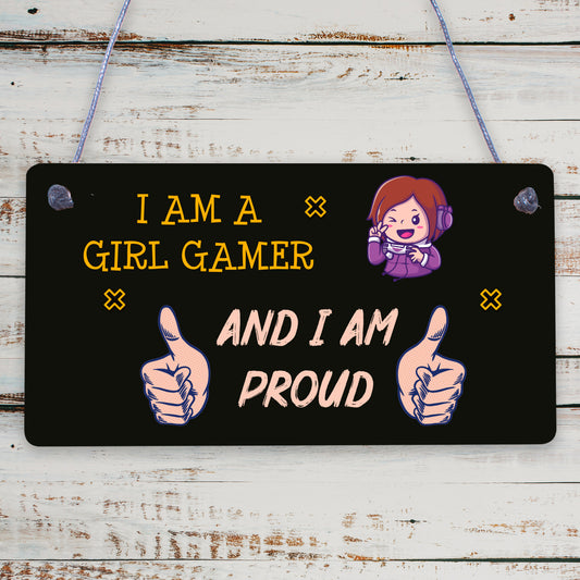 Gamer Gaming Gifts For Women Novelty Birthday Gift For Daughter Girl Gamer Sign